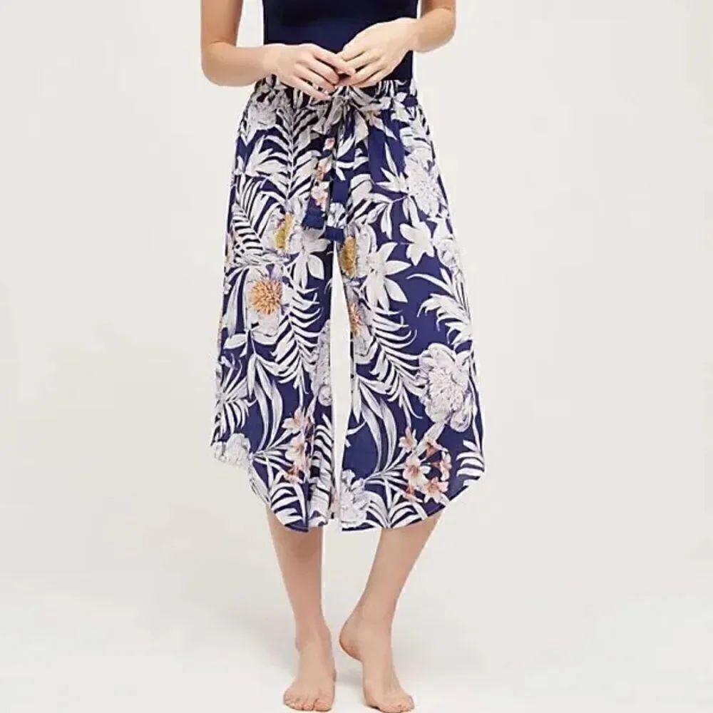 Anthropologie | E By Eloise Kalalau Cropped Sleep Pants Exotic prints sz XS
